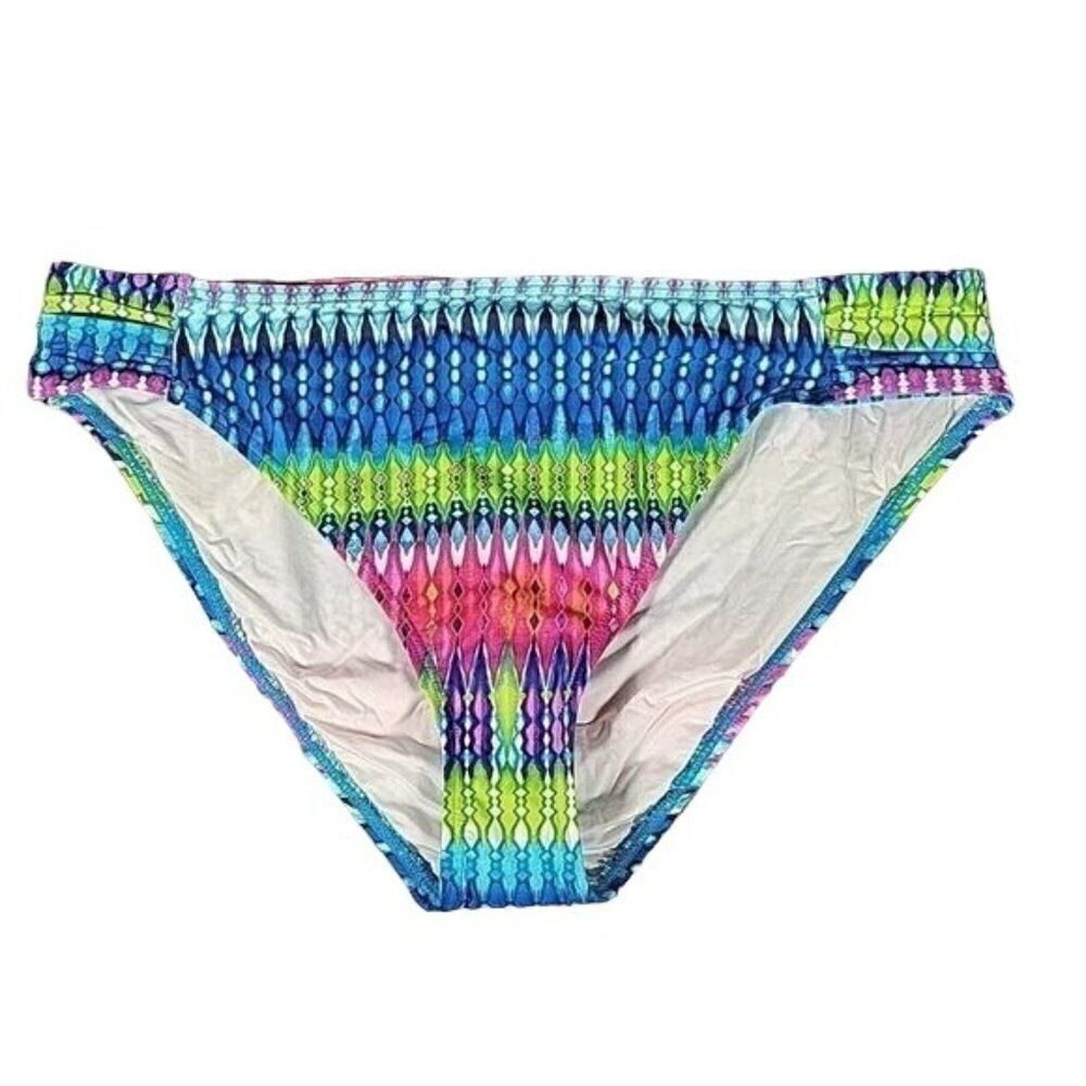 La Blanca Multicolor Bikini Bottom Sz 14